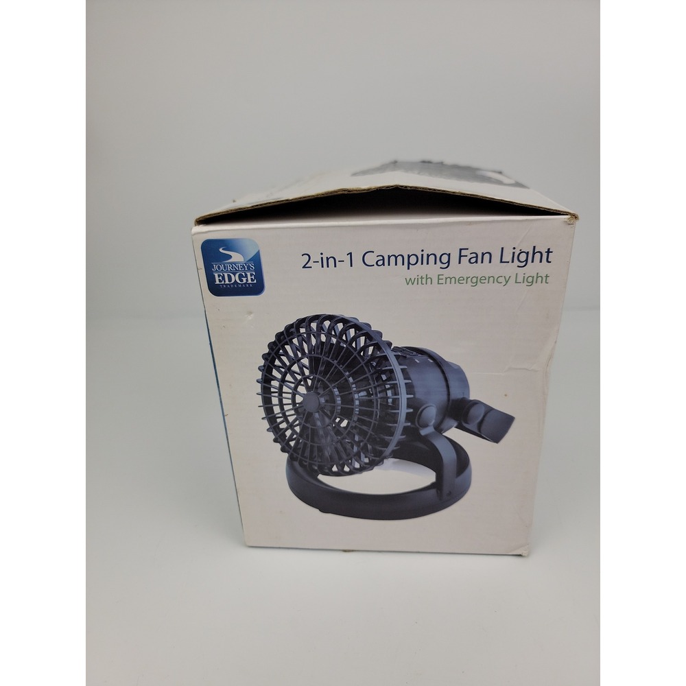 Journeys Edge 2-in-1 Camping Fan Light 18 LED Emergency Lantern Black 1131 - Picture 4 of 6